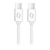 Datový kabel ALIGATOR POWER 65W, USB-C/USB-C 3A, 2,5m bílý (DATKP59)