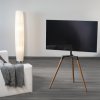 Hama podlahový TV stojan Real Wood, 400x400, dřevo (220873)