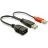 Delock Napájecí kabel USB A samice z 2xUSB A samec (65306)