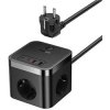 Nabíjecí stanice Baseus PowerCombo Cube 30W 3xzásuvka, 2xUSB, 2xUSB-C černá (E00066400117-00)