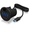 icy box in desk hub 4xusb 3 0 ien364215