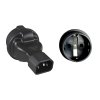 adapter iec c14 male na schuko cee 7 3 female napeti 230v max proud 10a ien572491