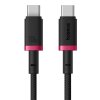 rychlonabijeci kabel baseus dura usb c usb c 2m 100w cerveno cerny ien539877