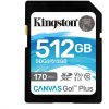 kingston sdxc 512gb canvas go plus uhs i u3 v30 rychlost az 170mb s ien348220