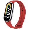 silikonovy reminek fixed silicone strap pro xiaomi mi band 8 smart band 9 cerveny ien529834