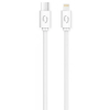 datovy kabel aligator power 3a usb c lightning 1m bily ien382358