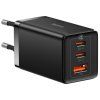 baseus gan5 pro rychlonabijeci adapter 2x usb c usb a 65w cerna ien482569