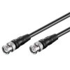 PremiumCord BNC anténní kabel koaxiální satelitní pro audio/video 75 Ohm 1m M/M (ktbmm01)