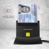 AXAGON CRE-SM2, USB-A StandReader 4-slot čtečka Smart card (eObčanka) + SD/microSD/SIM, kabel 1.3 m (CRE-SM2)