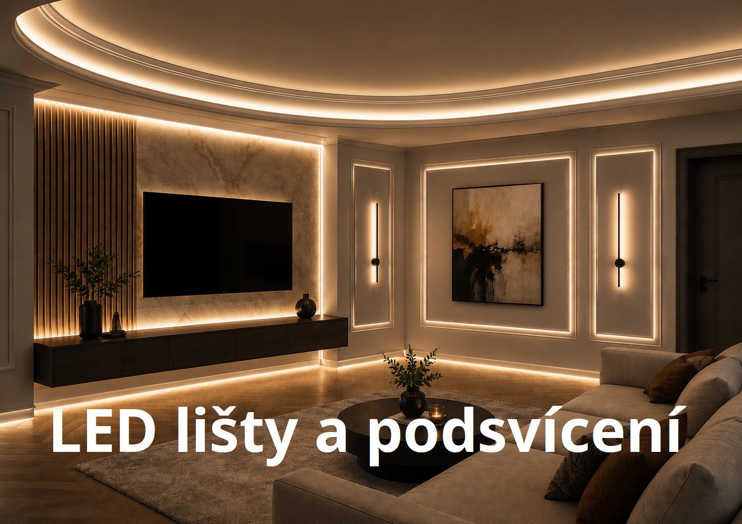 Led lišty a podsvícení