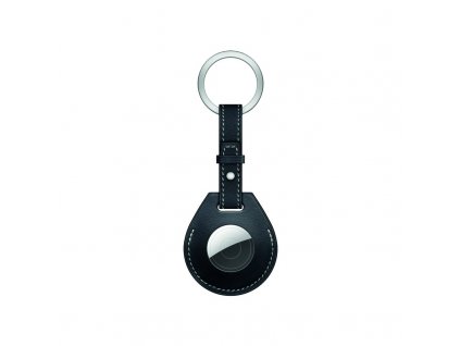 coteetci h series air tag locator keychain leather case black