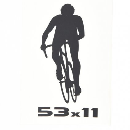 samolepka 53x11 cerna