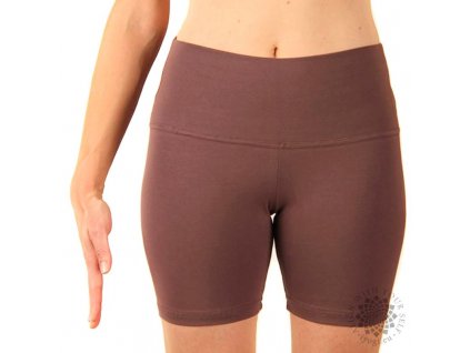 Šortky iyogi dámské - světle hnědá