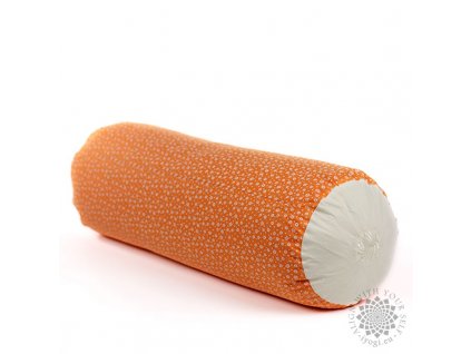 Bolster plněný vlnou oranžový