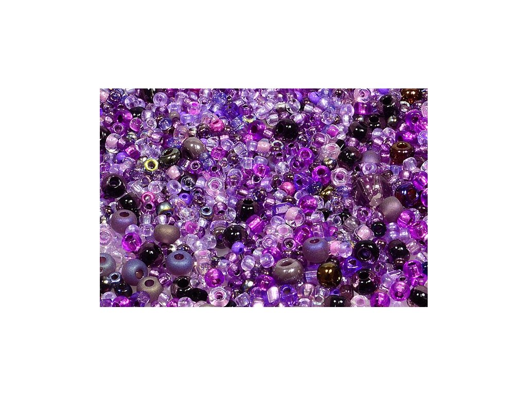 Seed beads mix - violet
