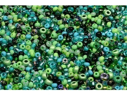 Seed beads mix - green