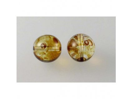 Round pressed glass bead 12 mm 00030/86800