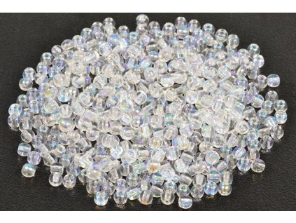 Round pressed glass beads 3 mm 00030/28701