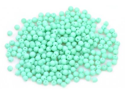 Mačkané kulaté korálky - 3 mm 53120/mat