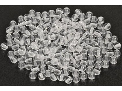Round pressed glass beads 4 mm 00030