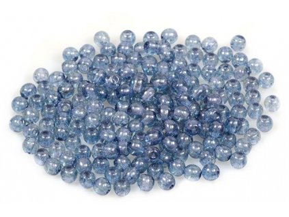 Round pressed glass beads 4 mm 00030/15464