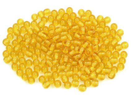 Round pressed glass beads 4 mm 10050