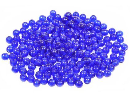 Round pressed glass beads 4 mm 30080
