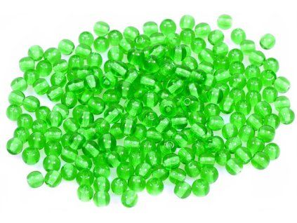 Round pressed glass bead 4 mm 50120