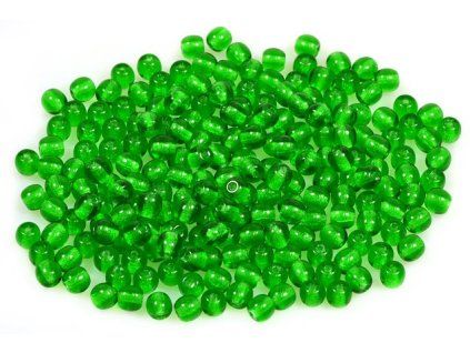 Round pressed glass beads 4 mm 50140