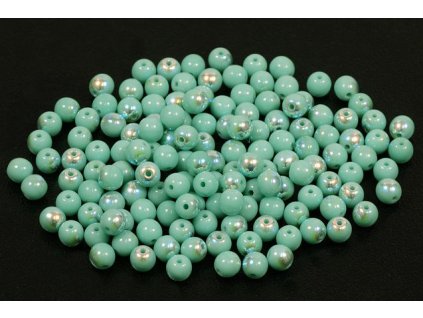 Round pressed glass beads 4 mm 63130/28701