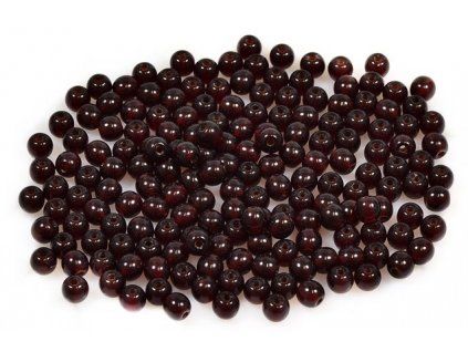Round pressed glass beads 4 mm 90120