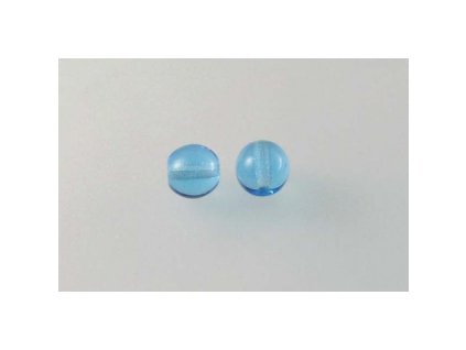 Round pressed glass bead 6 mm 60010