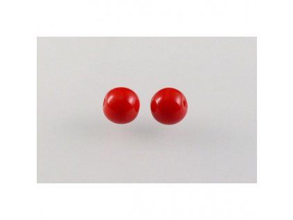 Round pressed glass bead 6 mm 93200