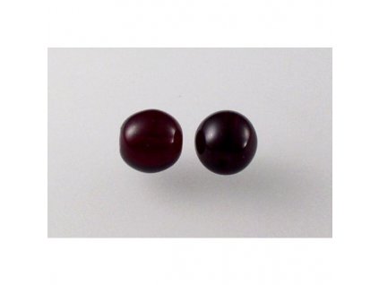 Round pressed glass bead 8 mm 90110