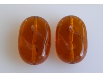 Shaped pressed glass bead 11130198 17x11 mm 10080