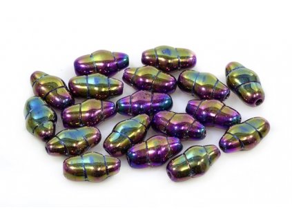 Shaped pressed glass beads 11130275 13x7 mm 23980/21495