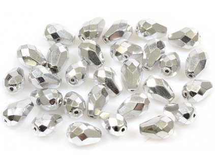 Faceted pear beads 15155001 10x7 mm 00030/27000