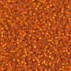 MIYUKI Delica 11/0 Silver Lined Orange Half Matt Dyed