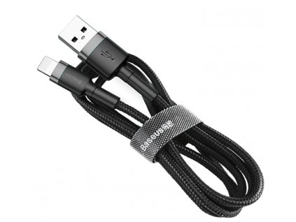 Baseus Cafule Cable USB for Lightning 2.4A 1M Grey Black