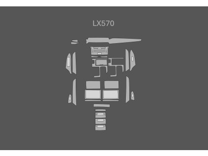 Lexus LX570 interiér