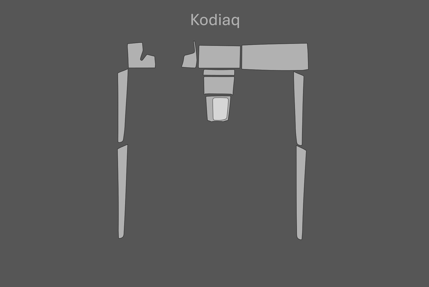 JEM PPF předřezaná fólie interiér Škoda Kodiaq Fólie: Carbon