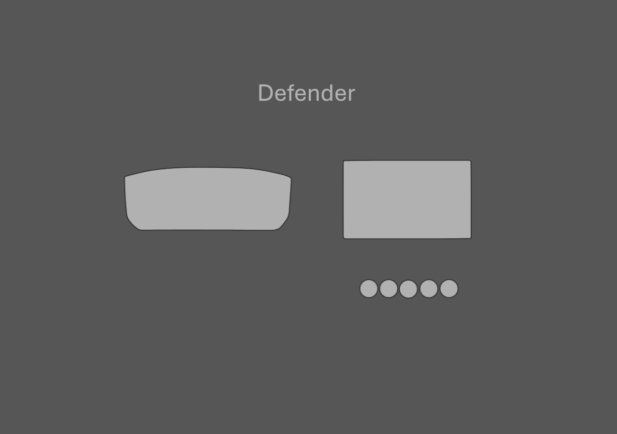 JEM PPF předřezaná fólie interiér Land Rover Defender Fólie: Transparentní