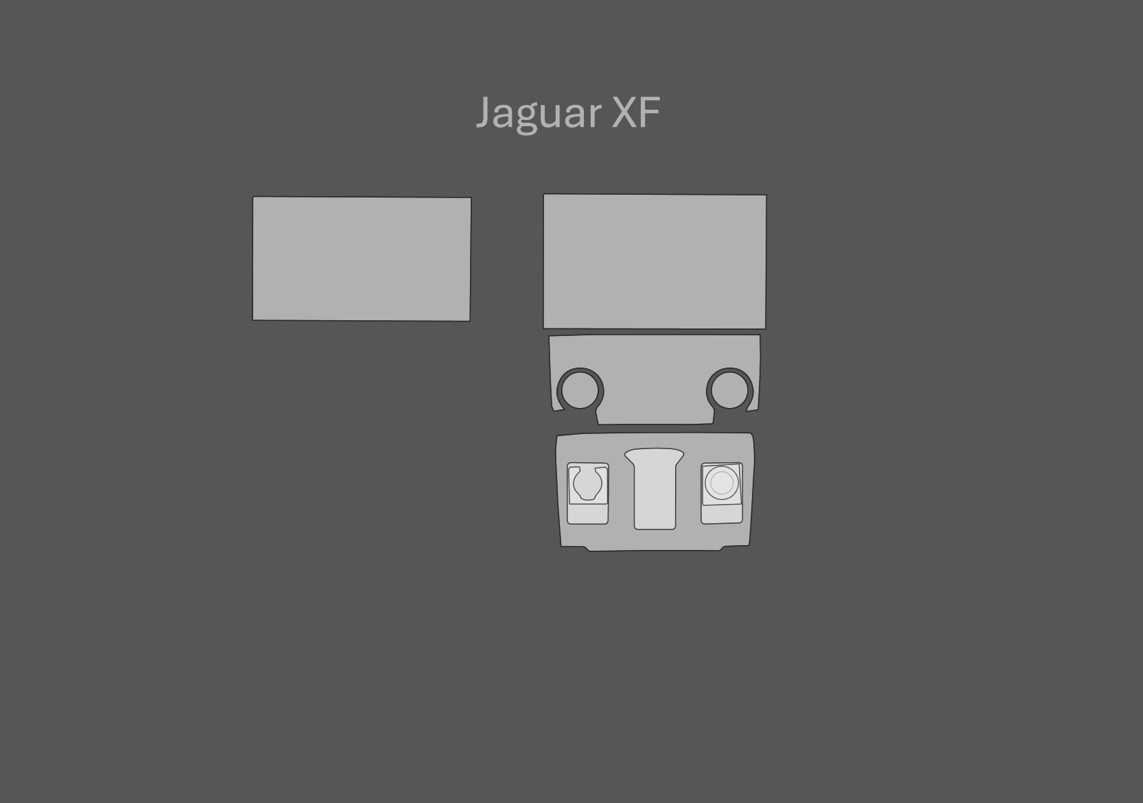 JEM PPF předřezaná fólie interiér Jaguar XF Fólie: Satin