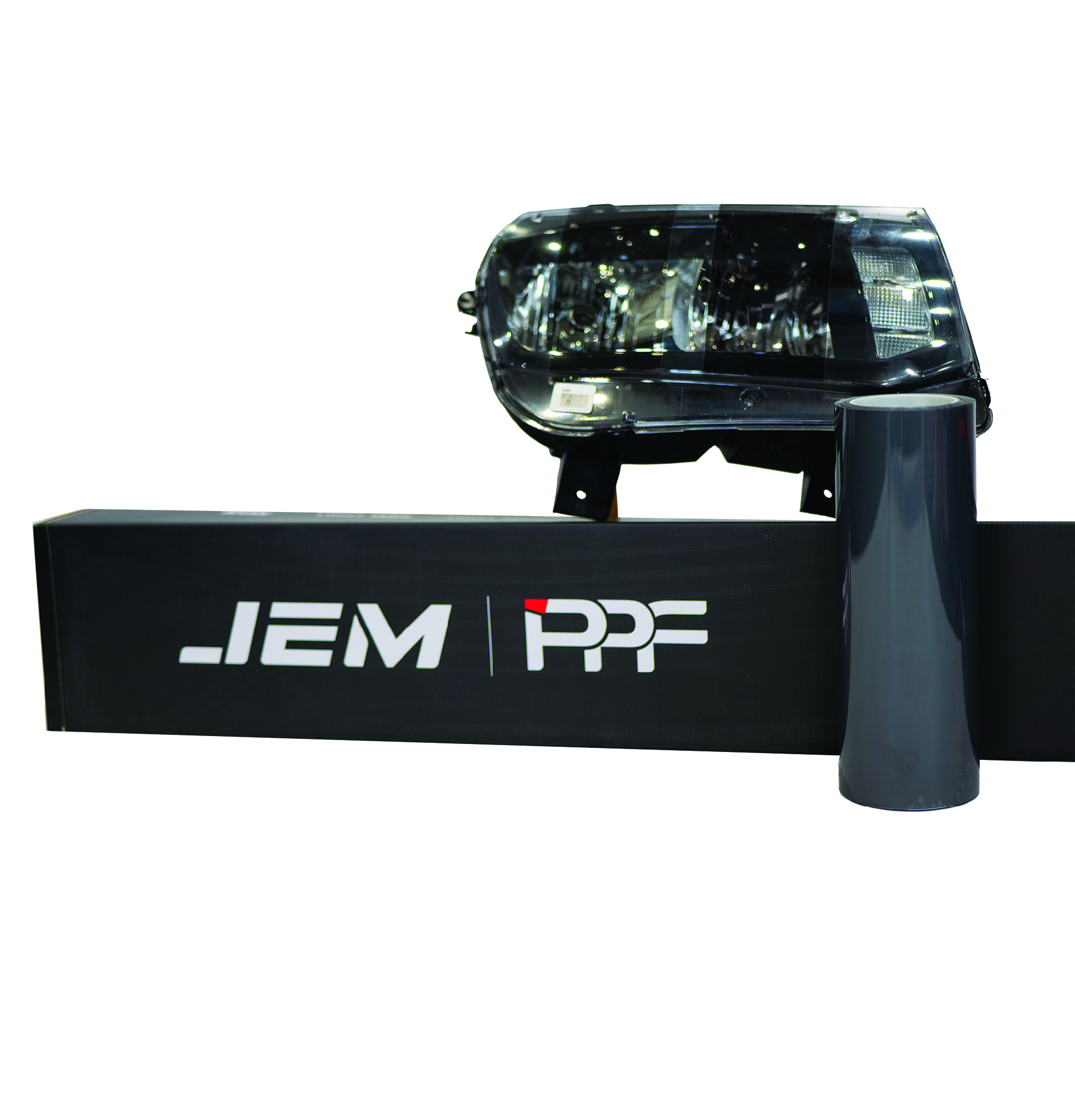 JEM PPF dark black - tmavá (15m x 1,5m) ochranná zatmavovací fólie na světla