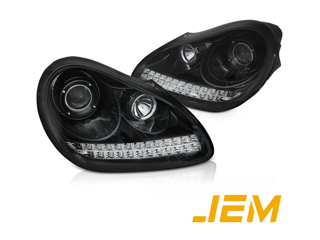 JEM PPF předřezaná fólie světla Porsche Cayenne White to black/White to purple