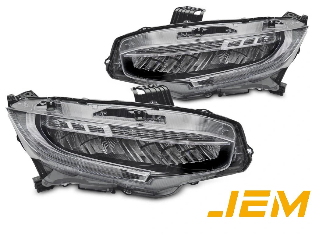 JEM PPF předřezaná fólie světla Honda Civic Light/Smoked/Dark Black