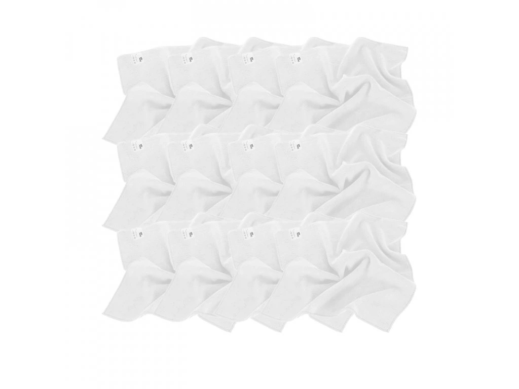 MR RAG Mikrovláknová utěrka bílá SET 12 kusů - 40 x 40 cm