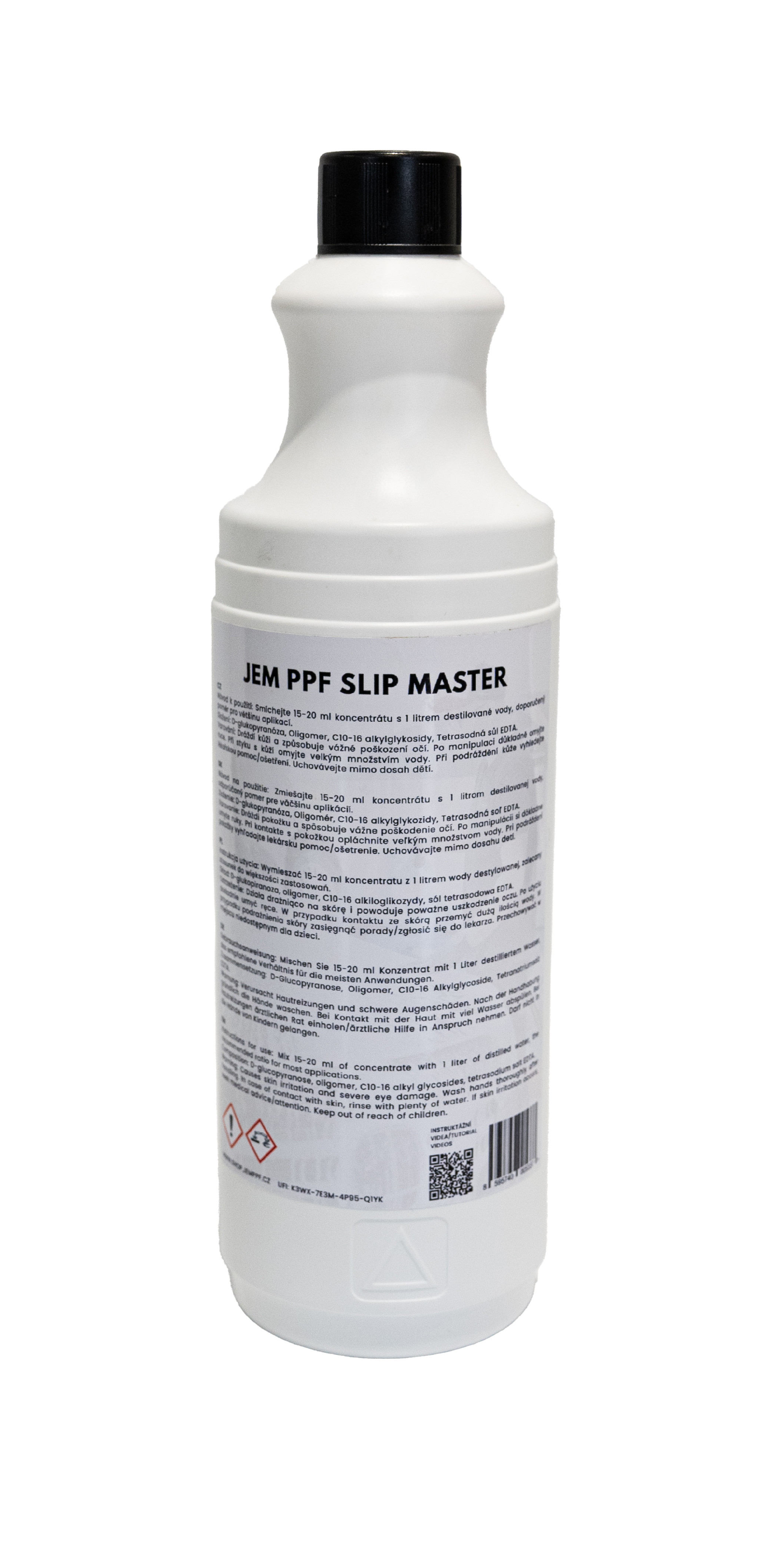 JEM PPF Slip Master 1L - lubrikační koncentrát vyvinutý pro instalaci ochranných PPF fólií.