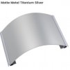 Matte metal titanium silver