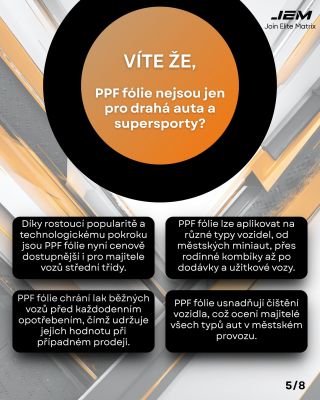 Víte, že PPF fólie nejsou jen pro drahá auta a supersporty? Ochrana pro všechny typy vozidel! #PPFProKaždého #AutoOchrana...